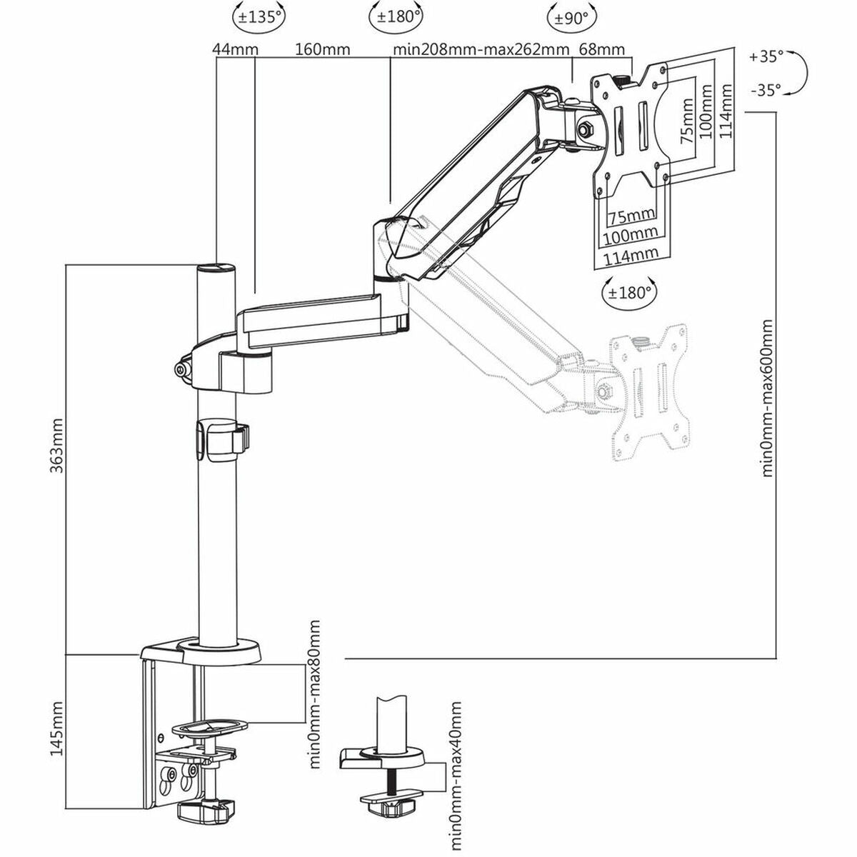 Screen carrier for the table V7 DM1TA-1E