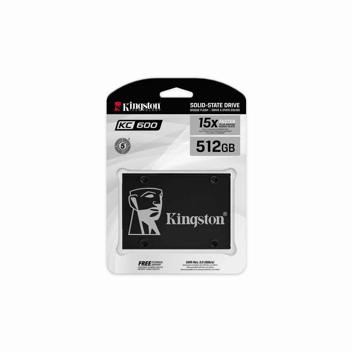 Disco rigido Kingston SKC600/512G 512 GB SSD