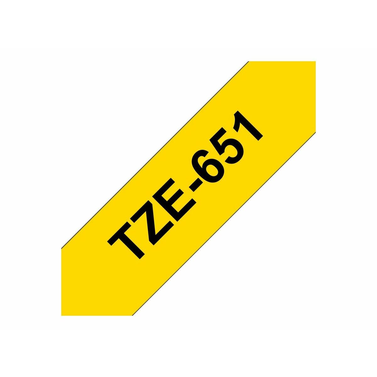 Cinta adhesiva laminada para identificar máquinas hermano tze651 amarillo negro