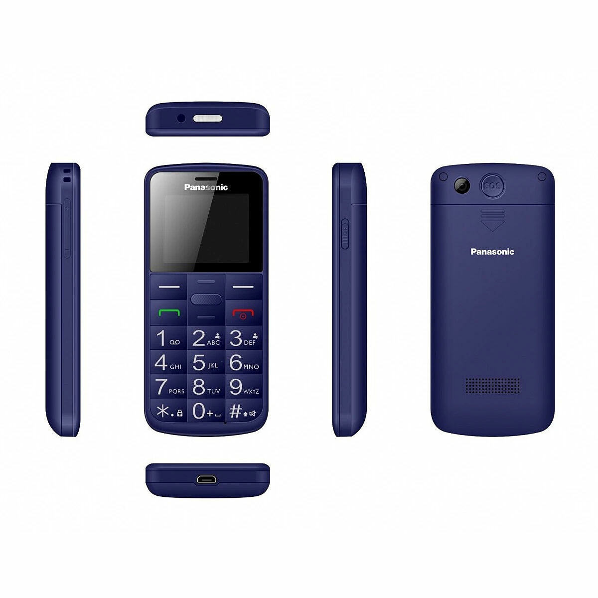 Mobiltelefon az idősebb felnőttek számára Panasonic KX-Tu110 Blue