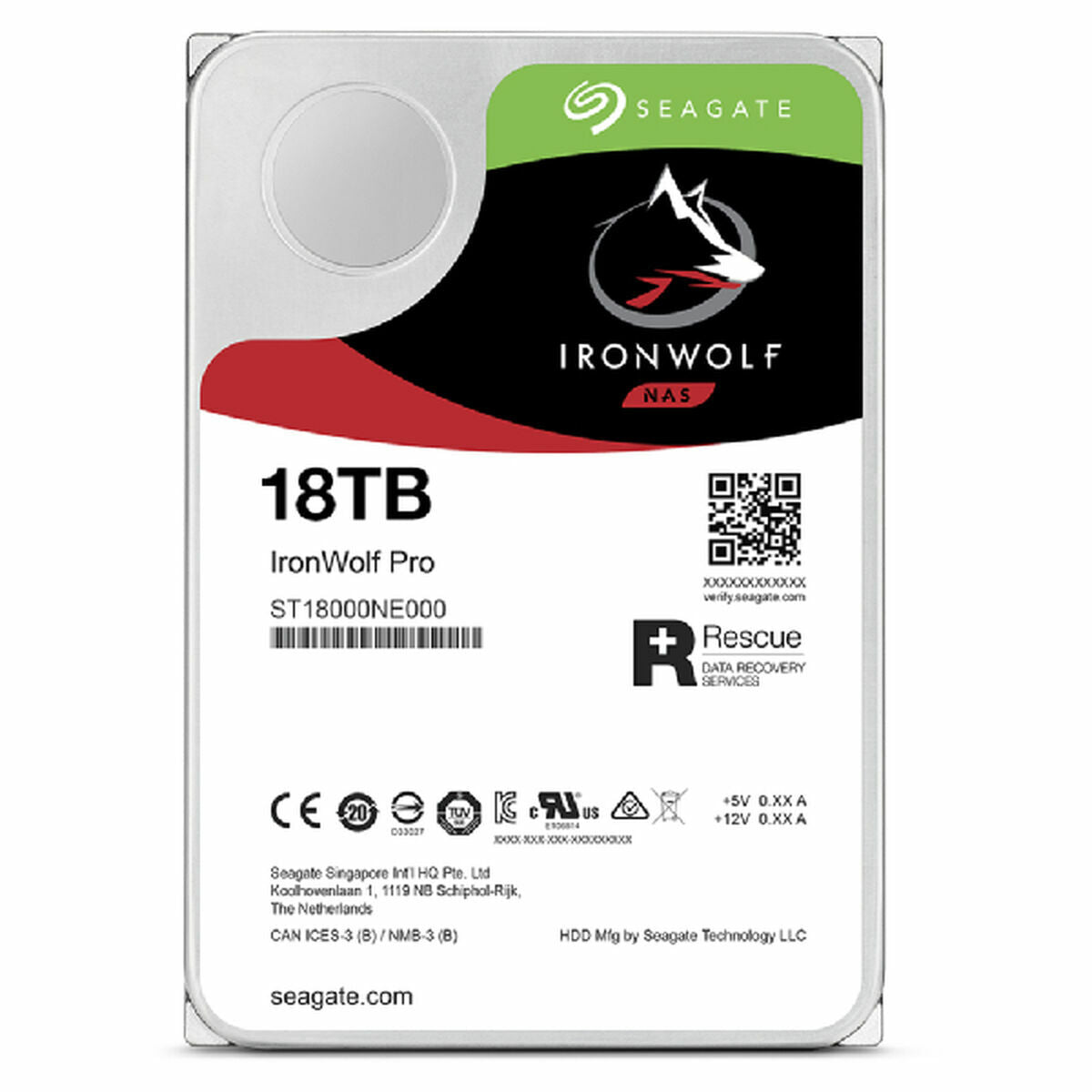 Sabit Drive Seagate Ironwolf Pro ST18000NT001 3.5 "18 TB