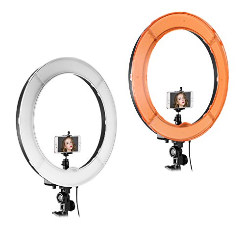 Neewer Ring Light z statywem Zestaw: 18 cali/45 cm na zewnątrz 55W 5600K Ściemnialny Pierścień LED z pilotem Bluetooth pilot zdalnego sterowania na telefon komórkowy/aparat na YouTube Tiktok Zdjęcie, tatuaż artysta, Make -up, Salons