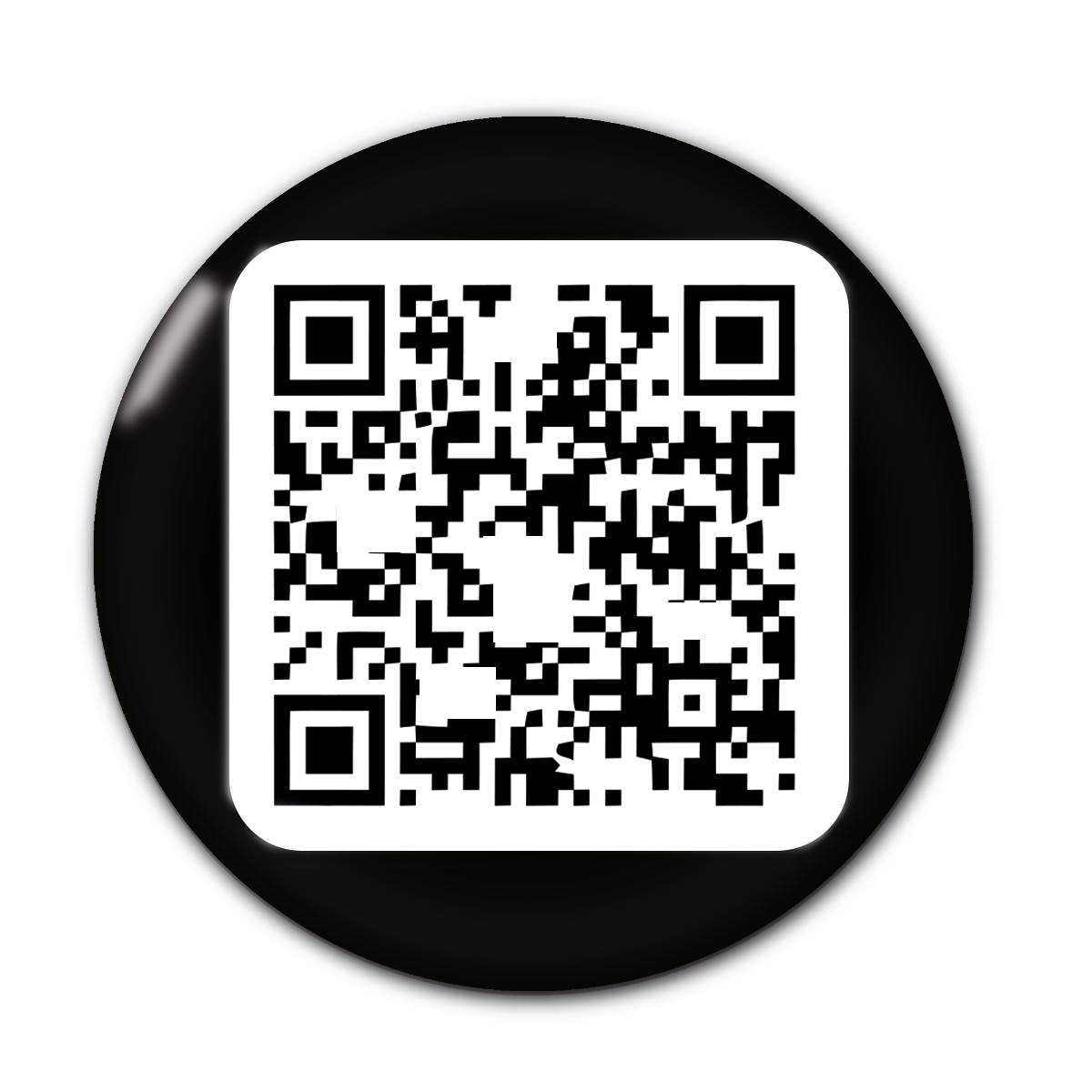 NFC Visite card - Black button - Digital business card - NFC - QR code